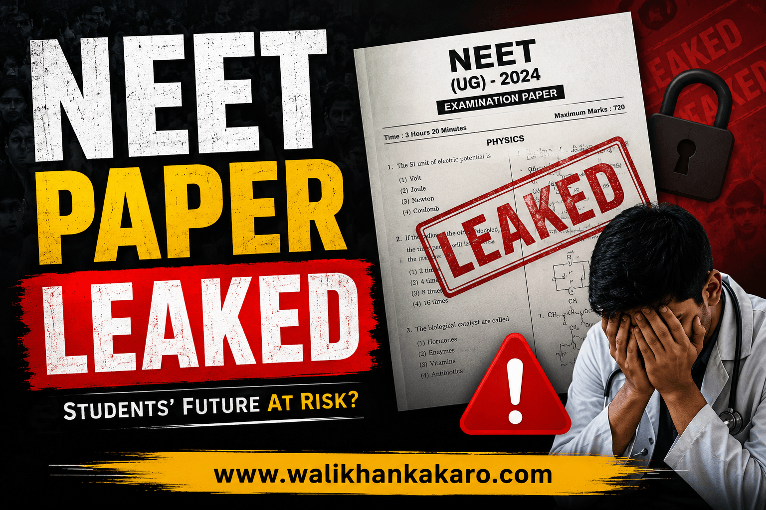 NEET paper leaked