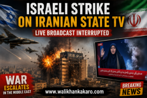 Israeli strike on Iranian state TV