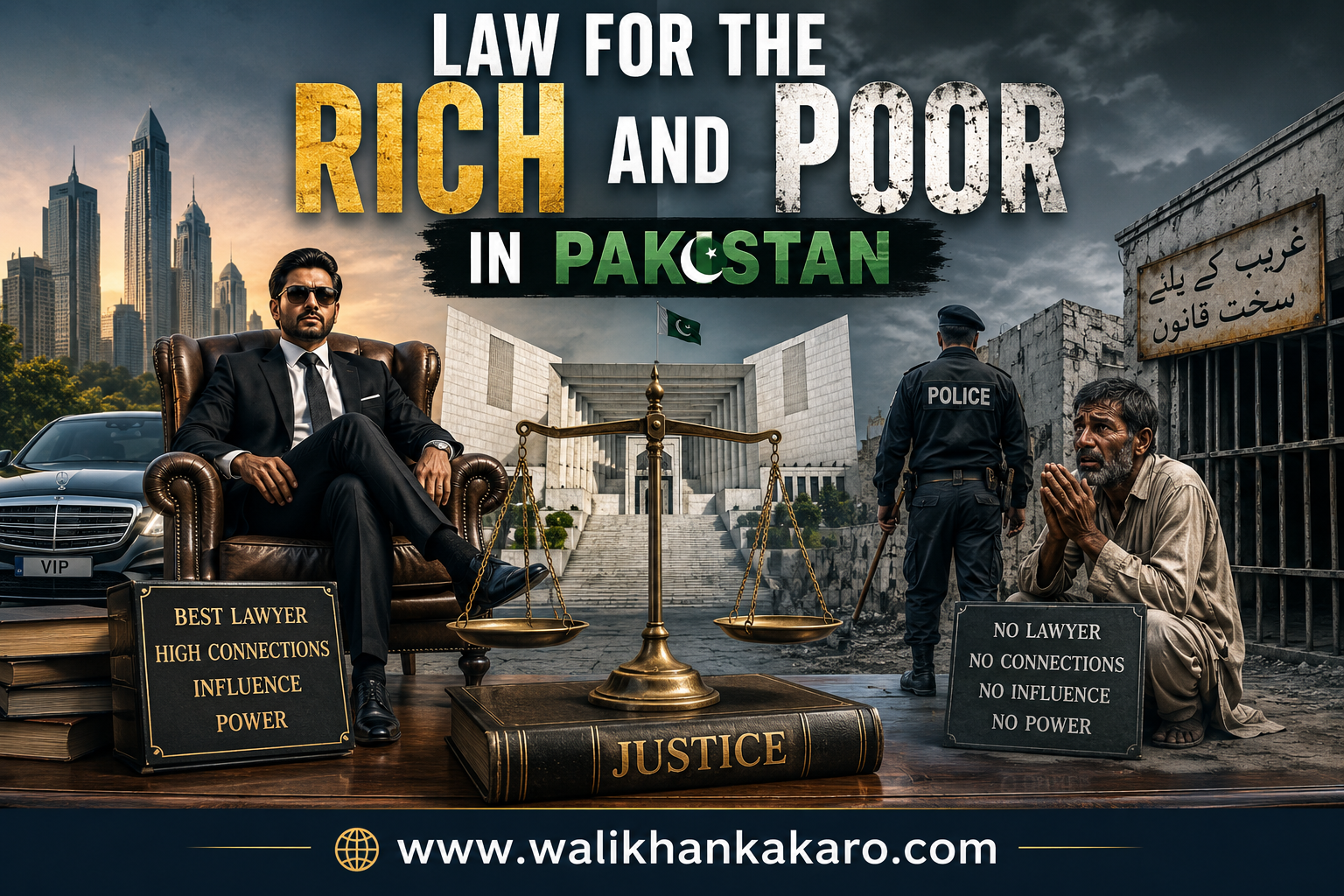 Law for the rich and poor in Pakistan