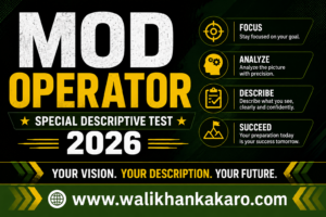 MOD Operator Special Descriptive Test 2026