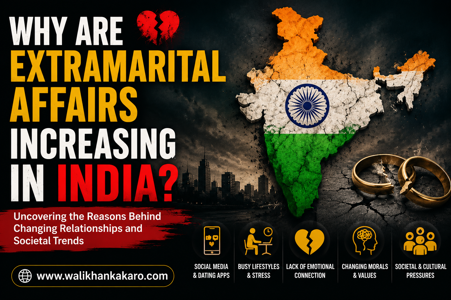 Why are extramarital affairs increasing in India