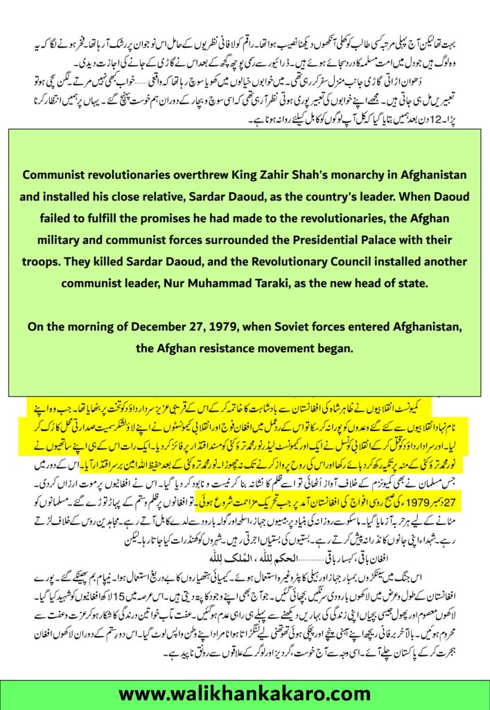 Afghanistan Civil War 1