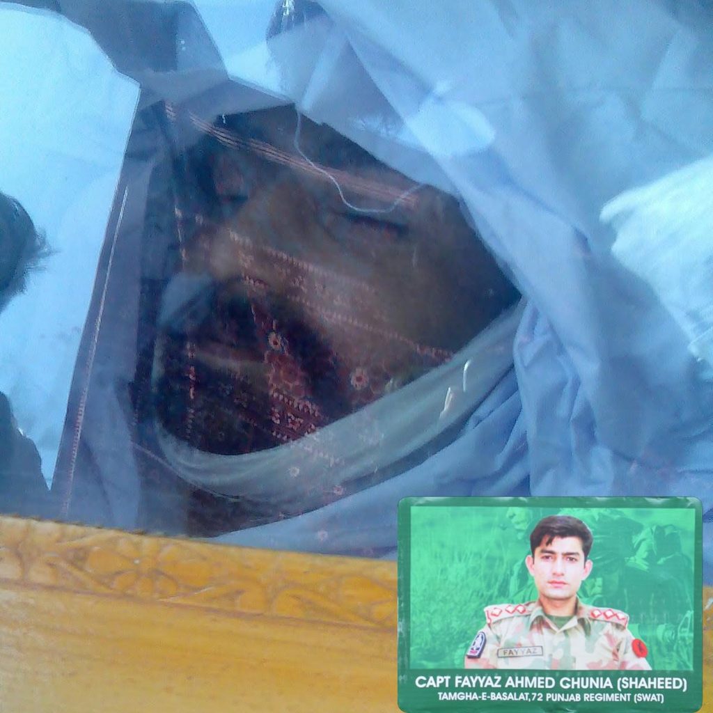 Captain Fayyaz Ahmad was killed by the TTP in Swat in 2009 9