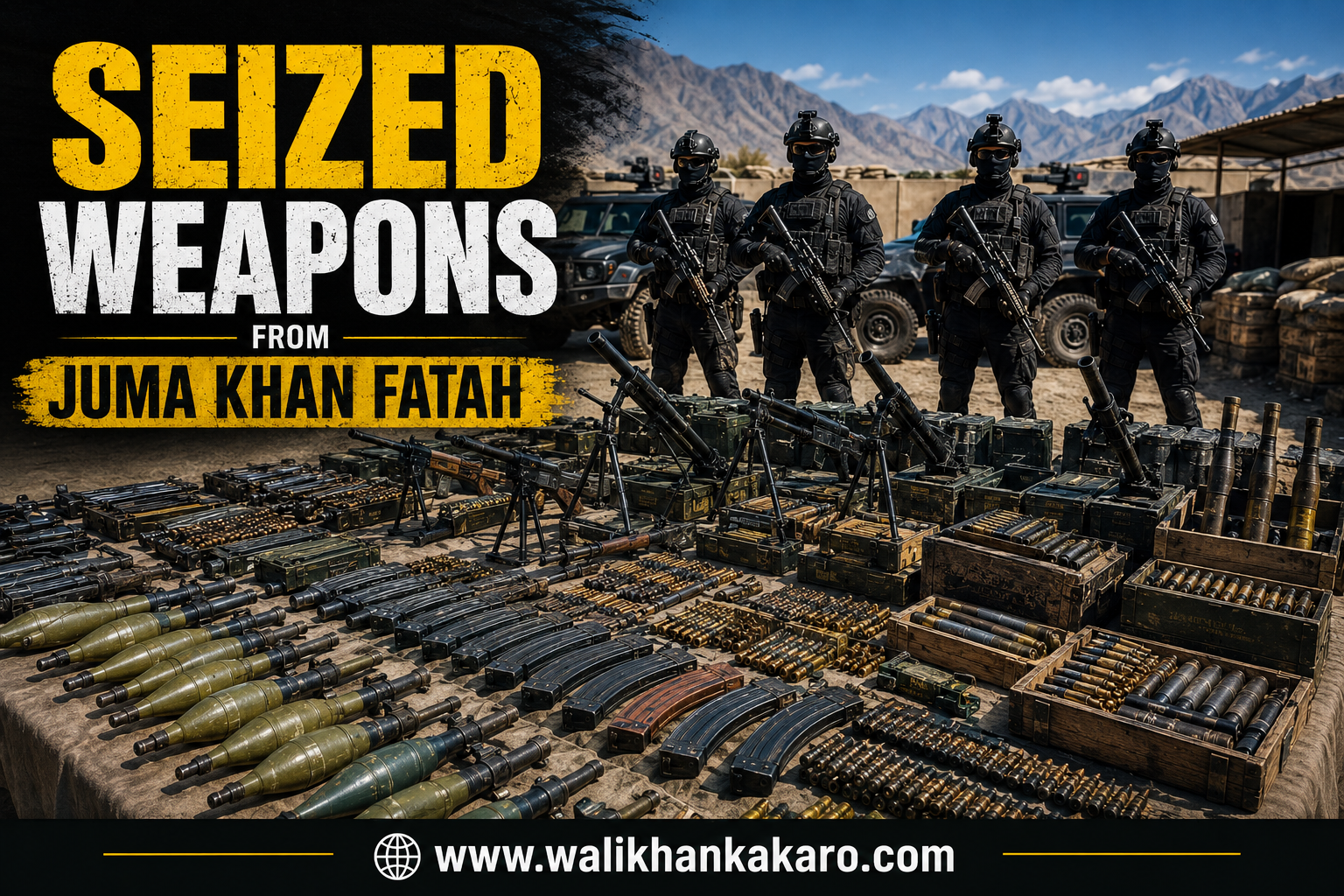 GDI Seized Weapons from Juma Khan Fatah