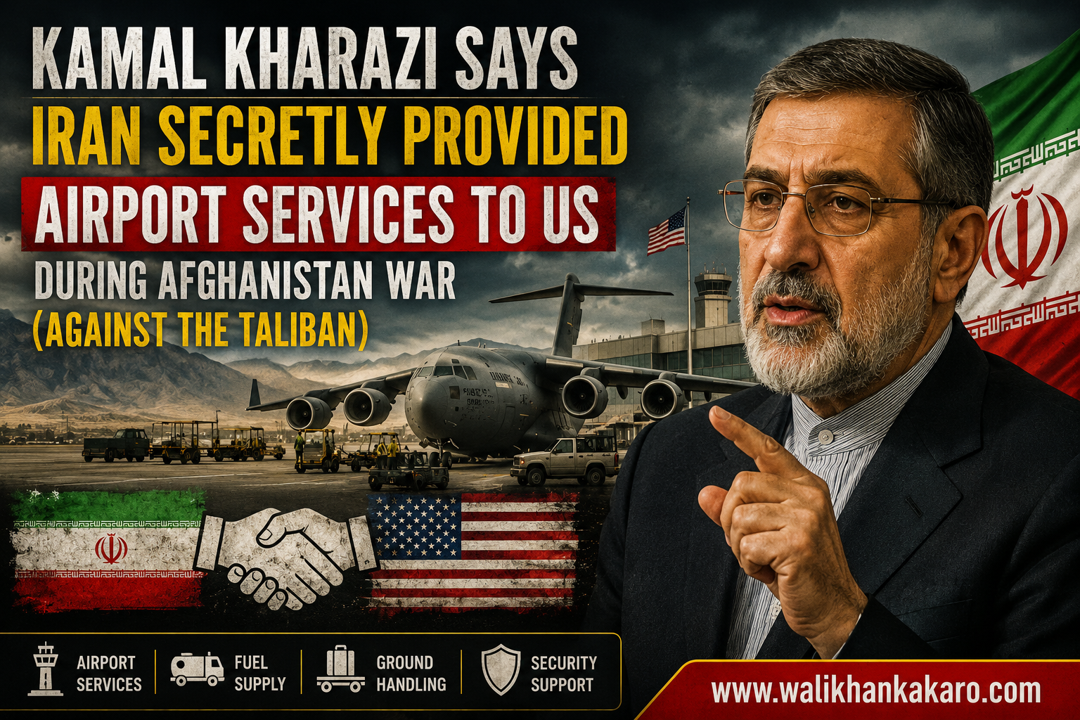 Kamal Kharazi says Iran secretly provided airport services to US during Afghanistan war