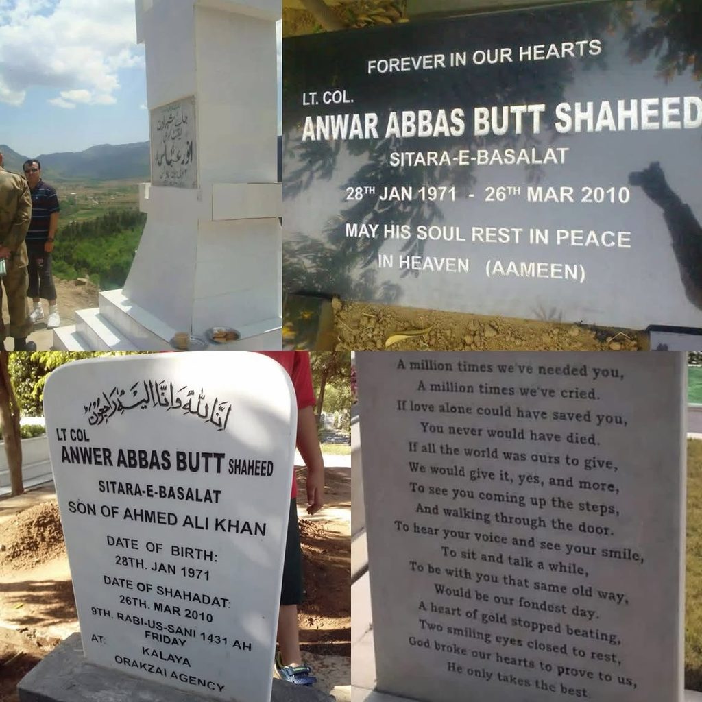 Lt Col Anwar Abbas Butt was killed by TTP in 2010 in Orakzai Agency 11