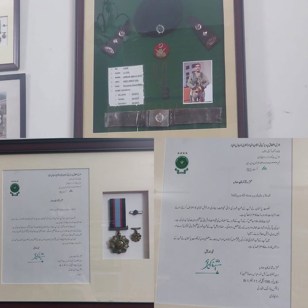 Lt Col Anwar Abbas Butt was killed by TTP in 2010 in Orakzai Agency 9