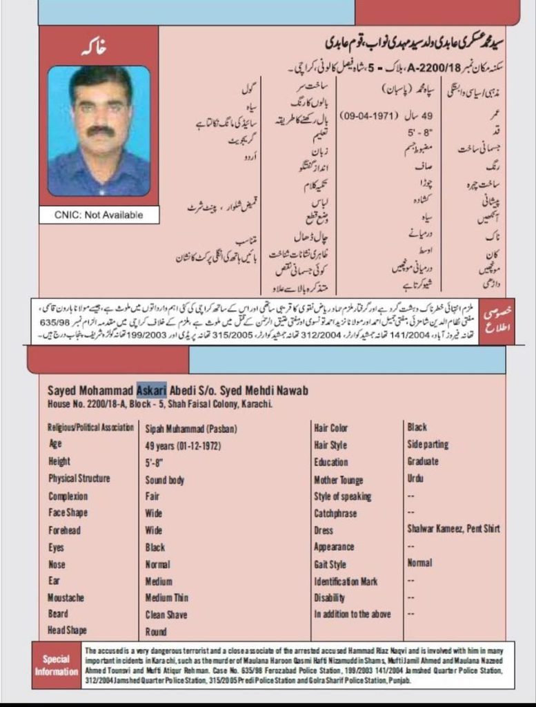 Sindh Police CTD Arrested Sipah-e-Muhammad Target Killer Abid in Karachi in 2026 1