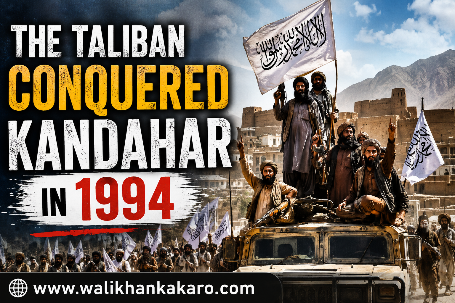 Taliban conquered Kandahar in 1994