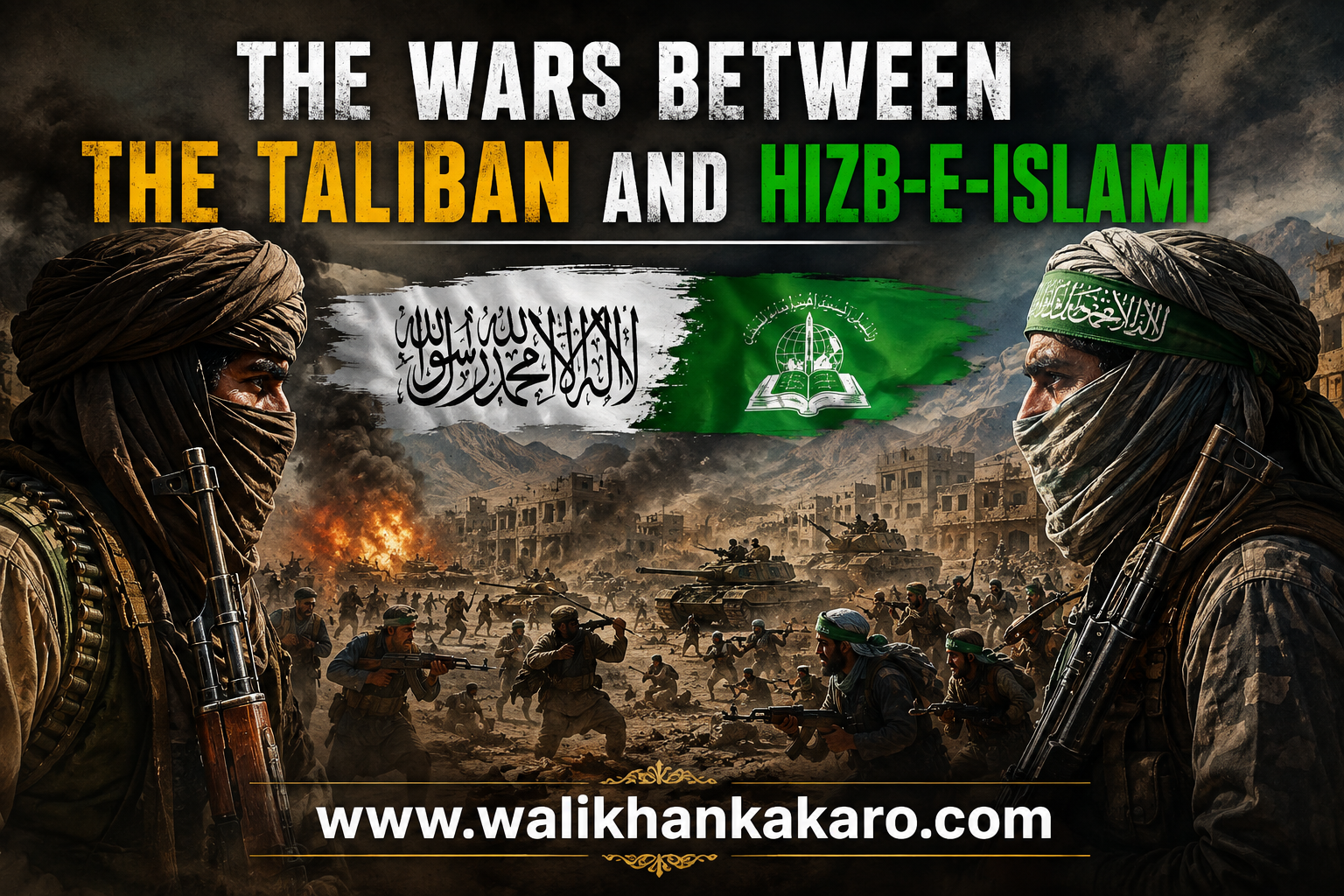 The wars between the Taliban and Hizb-e-Islami
