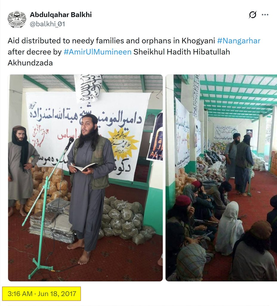 IEA aid was distributed to needy families in Khogyani in 2017 5