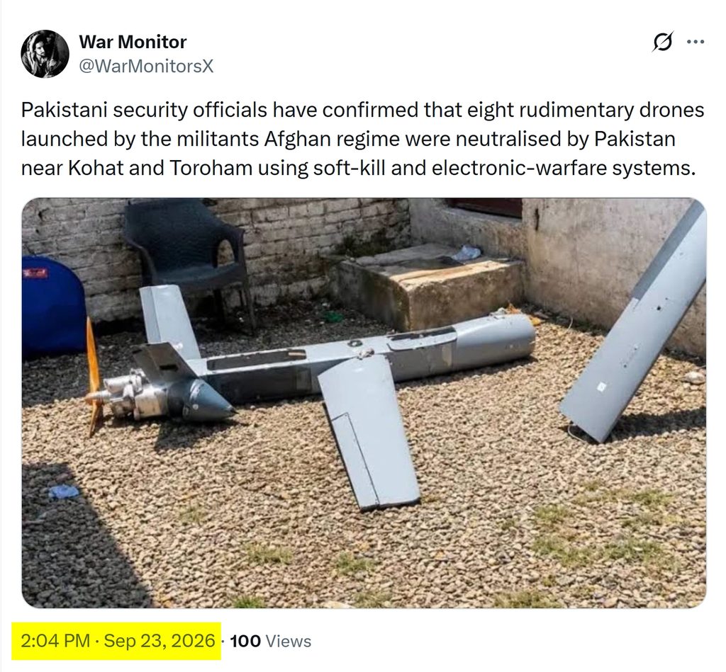 OSINT Analysis False Claim of an Afghan Drone Attack in Kohat in 2026 1