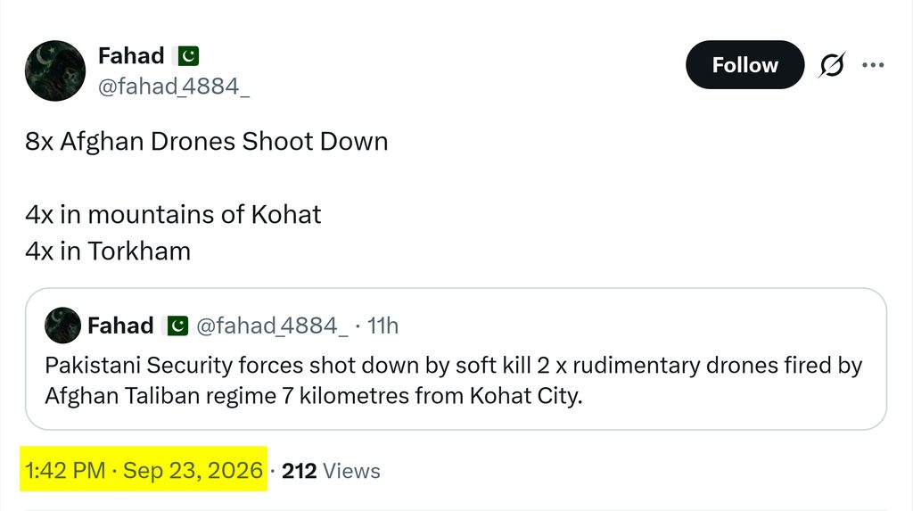 OSINT Analysis False Claim of an Afghan Drone Attack in Kohat in 2026 22