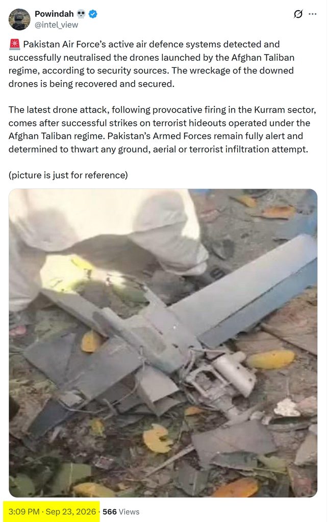 OSINT Analysis False Claim of an Afghan Drone Attack in Kohat in 2026 24