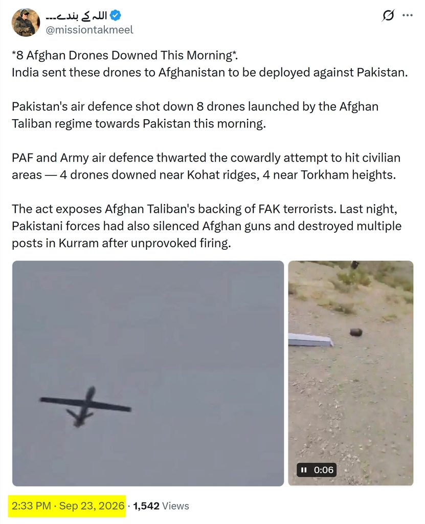 OSINT Analysis False Claim of an Afghan Drone Attack in Kohat in 2026 5