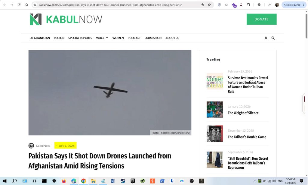 OSINT Analysis False Claim of an Afghan Drone Attack in Kohat in 2026 7