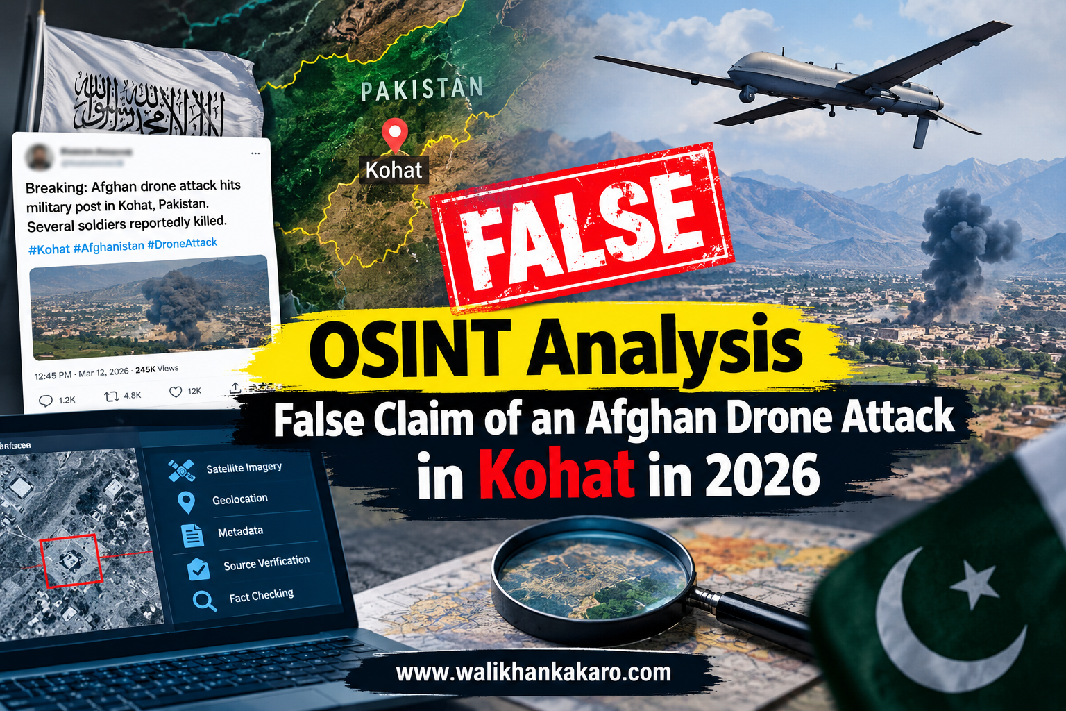 OSINT Analysis False Claim of an Afghan Drone Attack in Kohat in 2026