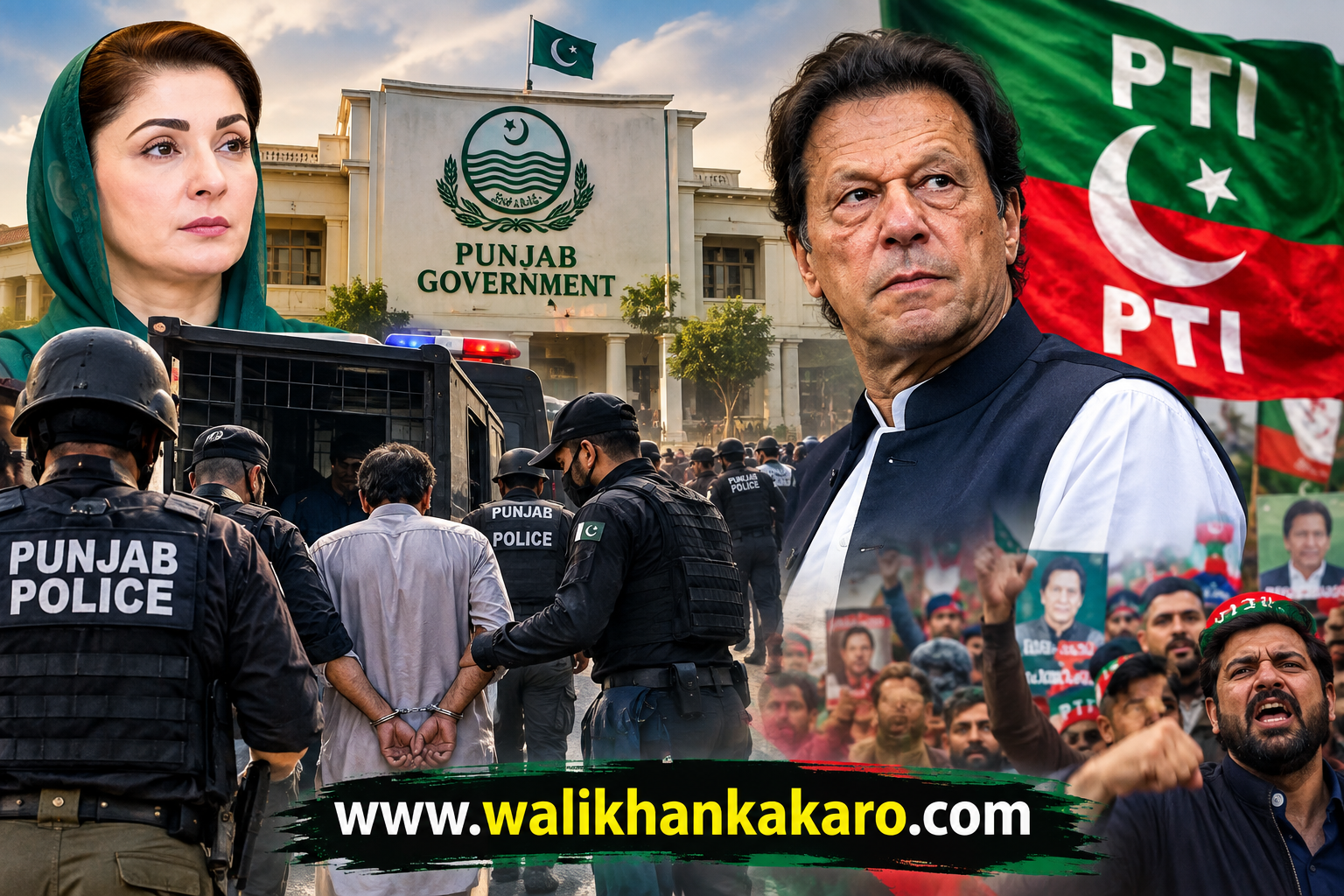 Punjab government crackdown against PTI in 2026