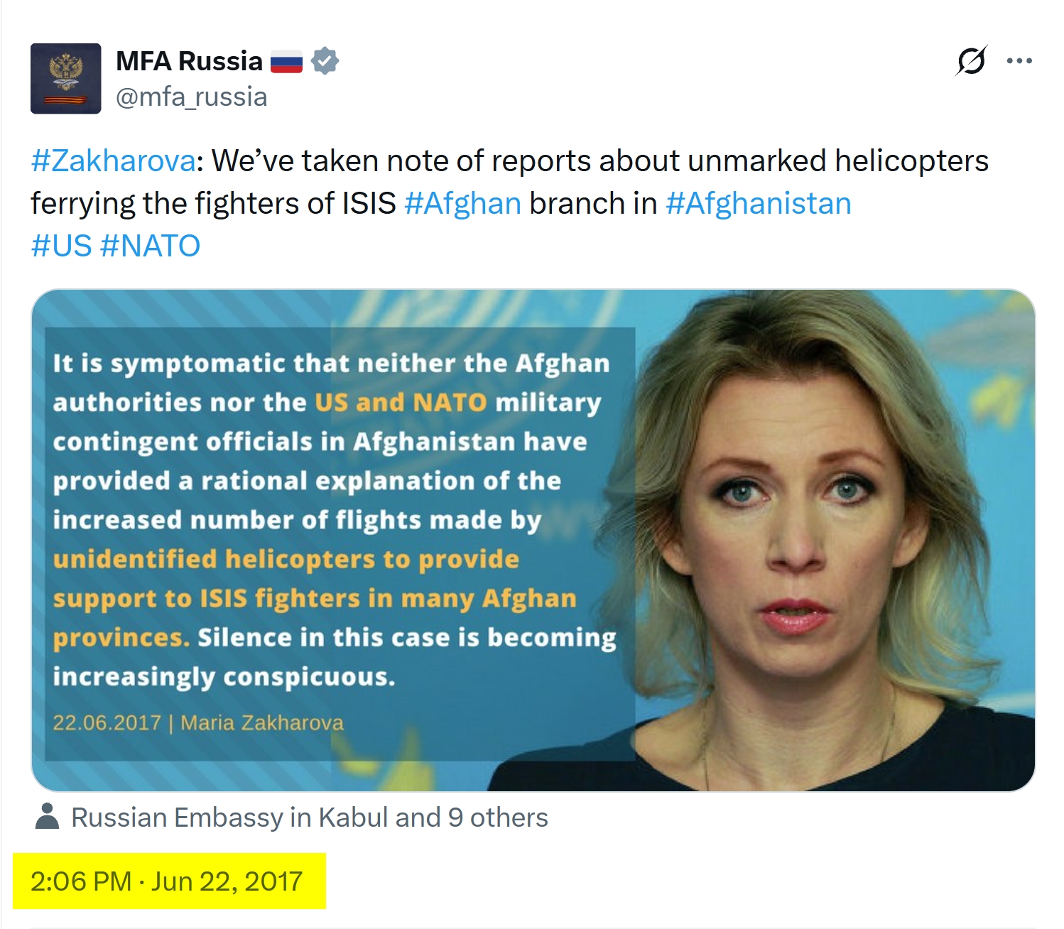 Why US help Daesh Khorasan against the IEA 1